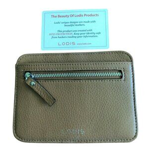 NEW LODIS BROWN LEATHER WALLET W/RFID PROTECTION